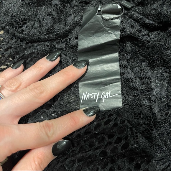 Nasty Gal | Such a Mesh Black Bodysuit in Black - Picture 4 of 10
